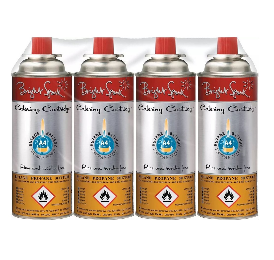 Plynové náplne BrightSpark - 4 ks